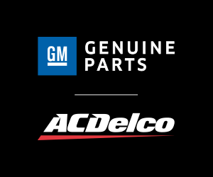 Logos for GM Genuine Parts and ACDelco